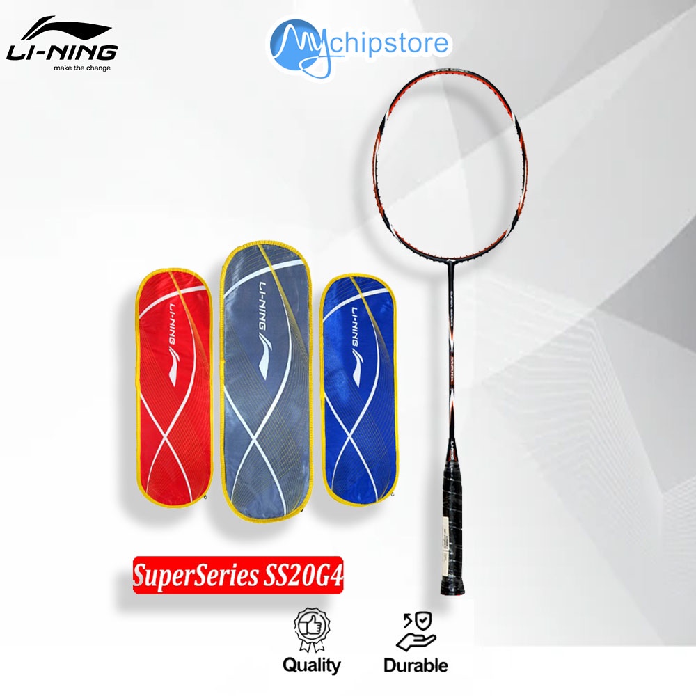 Raket Bulutangkis Badminton LINING SUPER SERIES SS 20 G4 100% Original 30 LBS