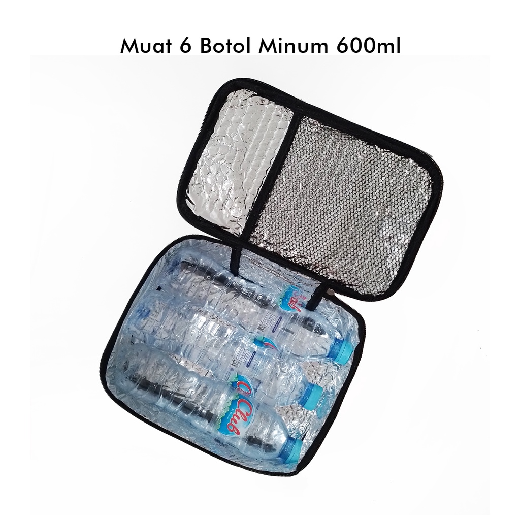 Cooler bag aluminium foil tas pendingin botol asip tas penyimpan makanan bayi tas bekal coolerbag tempat ice gel