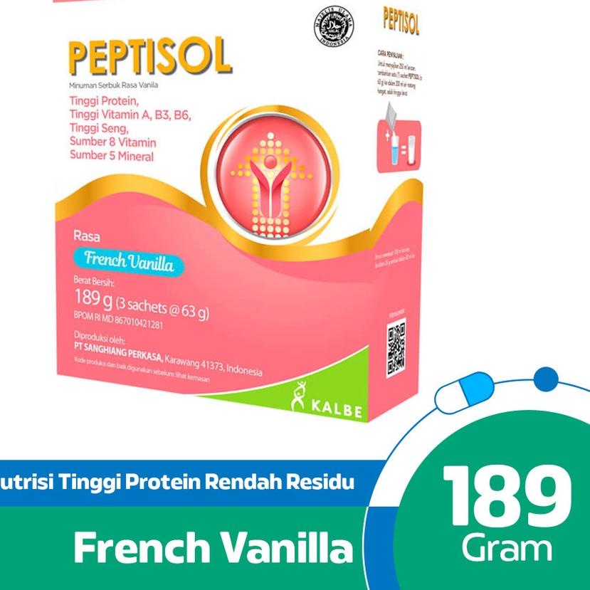 

✼ Peptisol Vanilla 189gr - Tinggi Protein ☝