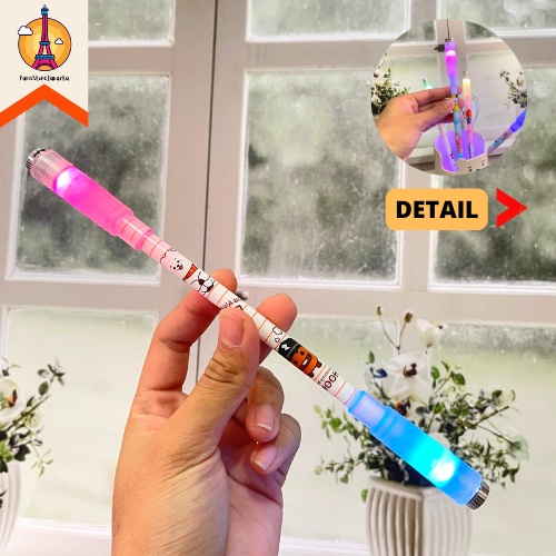 

Pulpen Gel Pen Magnet Putar LED Lampu BT21 Spinning LED Pen Gel Import Funny Fancy Stuff Best Gift Stationery For School Alat Tulis Kantor Sekolah Ready Grosir Kado Ulang Tahun READY COD