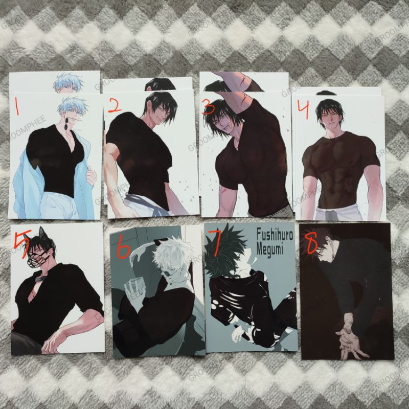 [READY STOCK] MAGIC POSTCARD GOJO TOJI MEGUMI