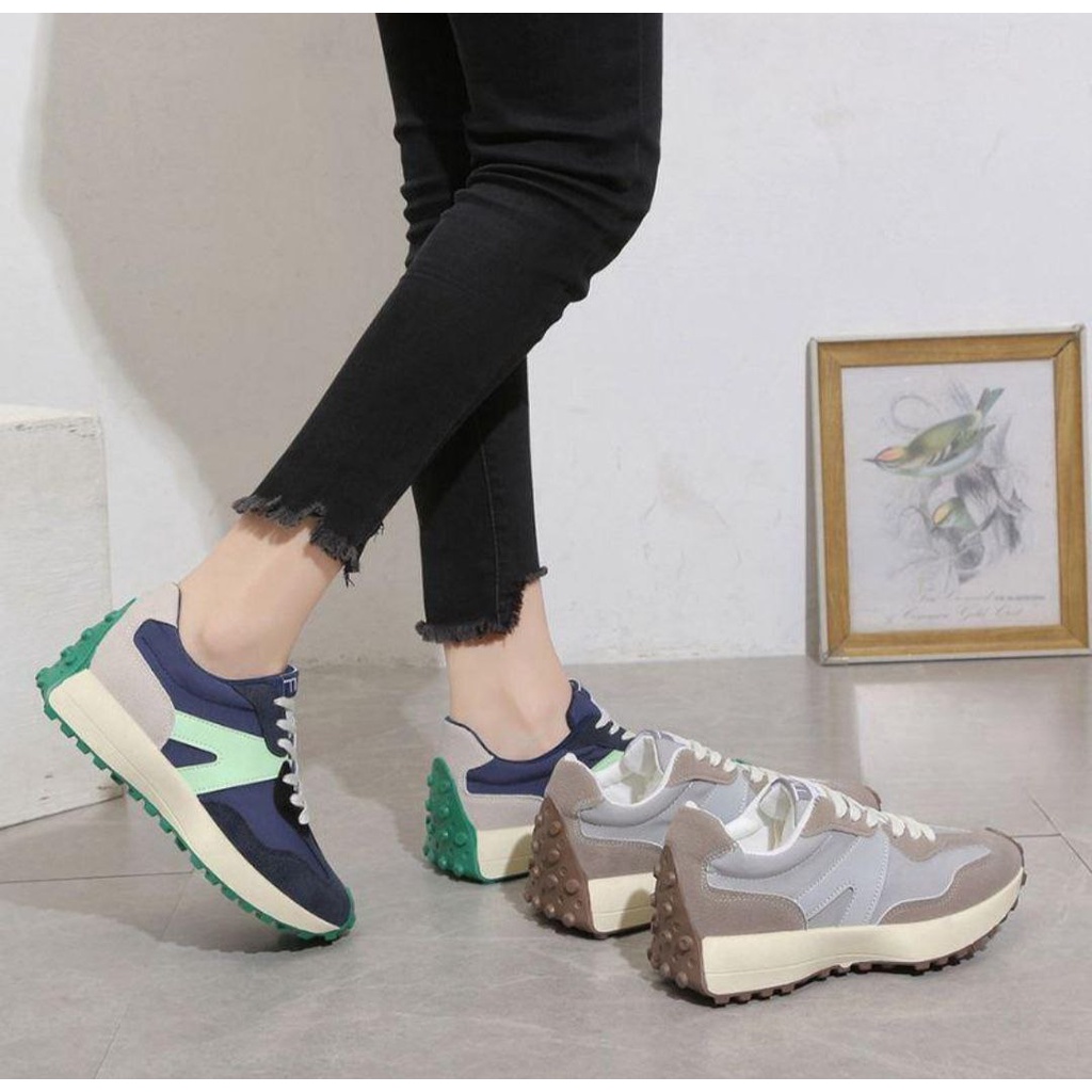 DDXX2095 Sepatu Olahraga Wanita Fashion Import Damin Sneakers Casual Ready Jakarta Bisa COD (With Box)