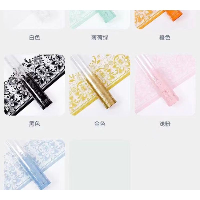 

ECER Kertas buket transparant motif bunga paper flowers wrapping (MINIMAL 10 PCS)