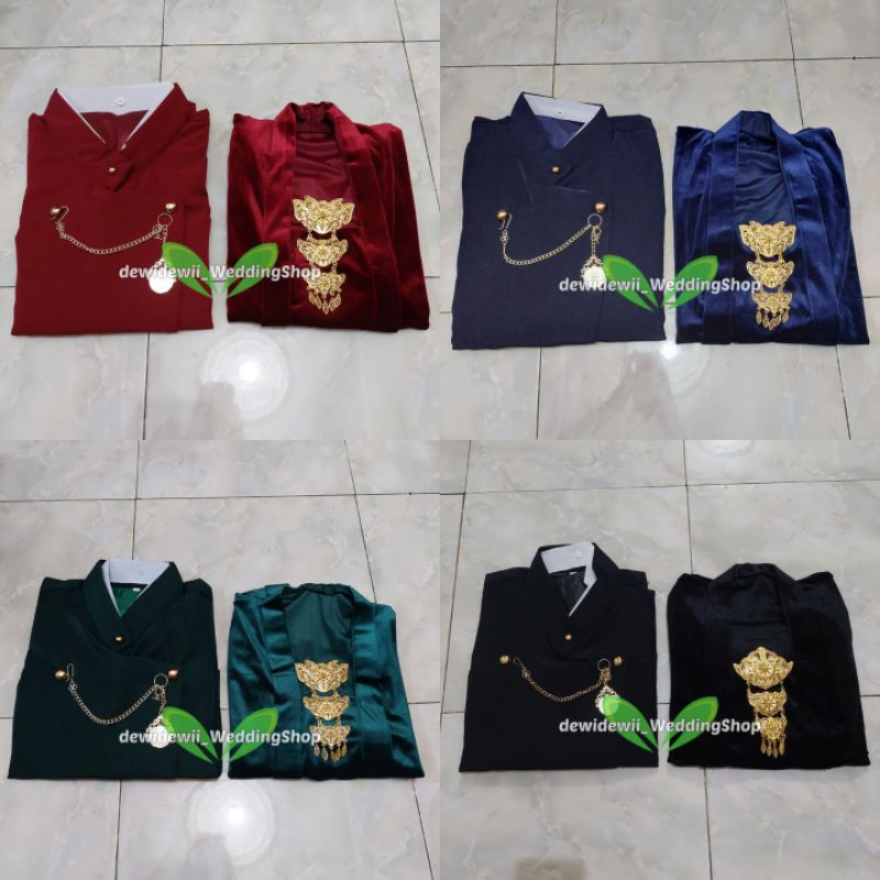 [Couple] Baju Adat / Baju Prewed || Kebaya + Beskap Solo Warna Lengkap