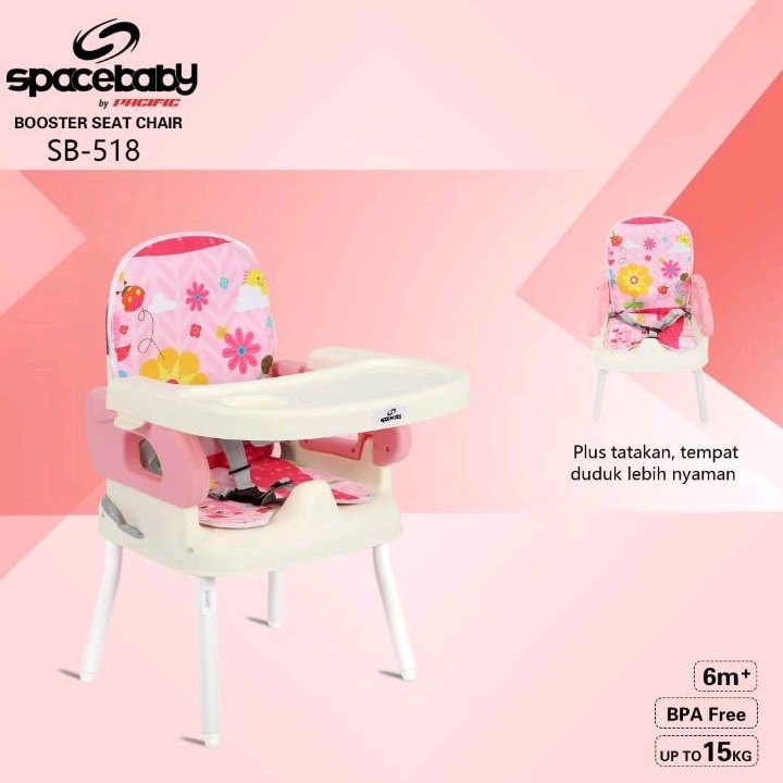 Kursi Makan Spacebaby Folding Booster Seat SB 518