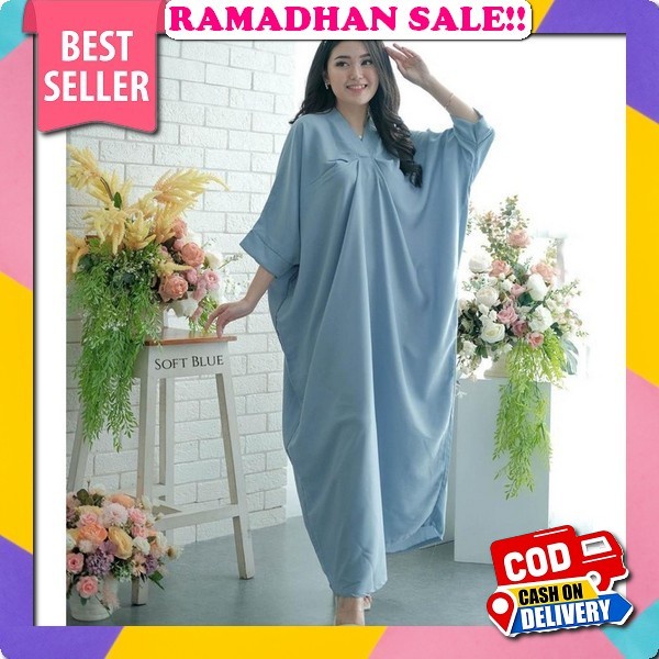 Khadeejah Kaftan Satin Silk Premium / Kaftan Lebaran 2023 Mewah Kondangan Wanita Teraru / Dress Kaft