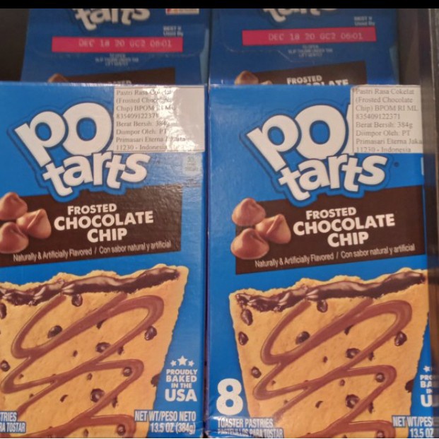 

Kellogg's poptarts frosted chocolate chips 14.7 oz