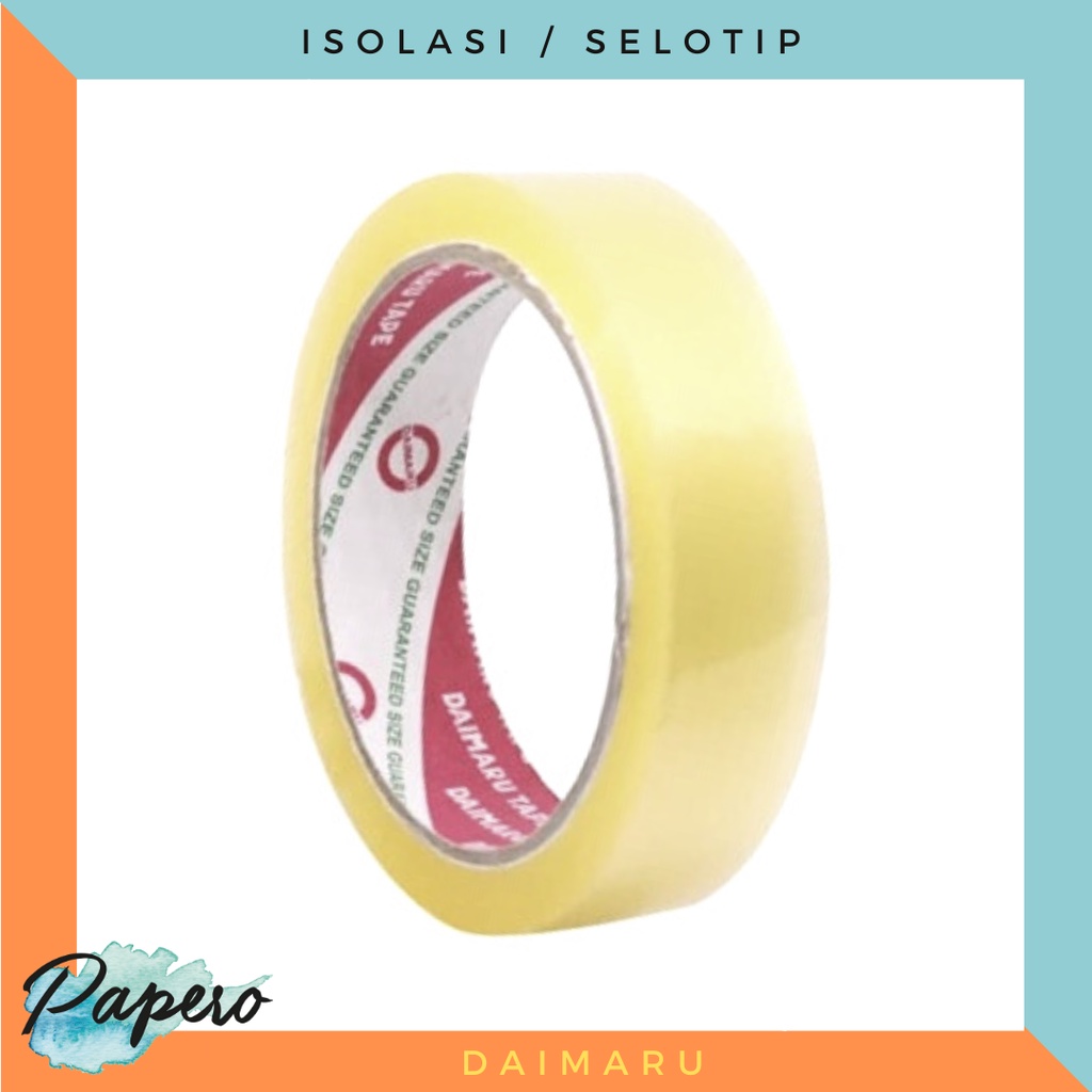 

Isolasi / Selotip Daimaru 1 inch / 24 mm x 72 yard