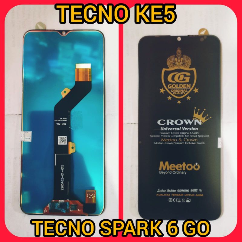 lcd touchsreen ts fulset tecno spark 6 GO tecno ke5