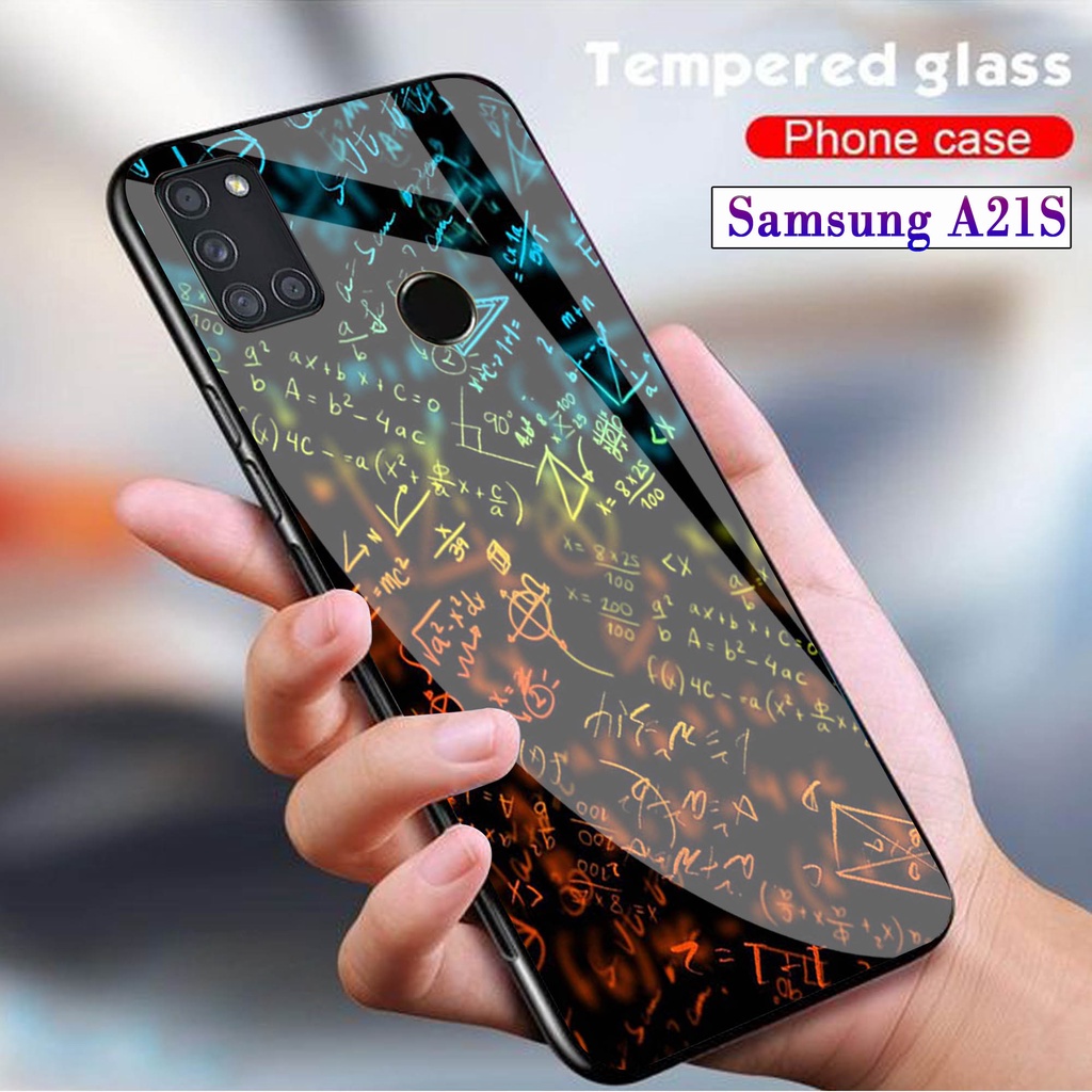 Softcase Glass Kaca SAMSUNG A21S - Case Hp Pelindung Handphone SAMSUNG A21S [ A74]