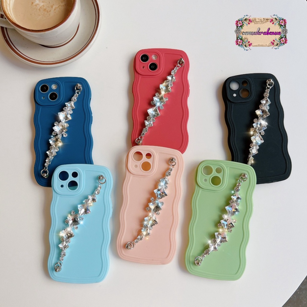 GC03 SOFTCASE GELOMBANG RANTAI DIAMOND FOR REALME C2 C1 3 5 5I 5S 8 8I 9 PRO PLUS 10 C11 C12 C25 C15 C17 7I C20 C11 2021 C21Y C25Y C30 C31 C33 C35 V23 NARZO 20 50I 50A PRIME SB4735
