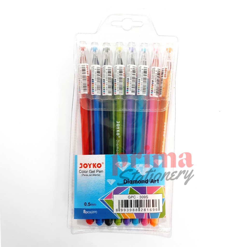 

Joyko Gel Pen Warna Diamond GPC-310S Art Set (Isi 10) / Pulpen Warna