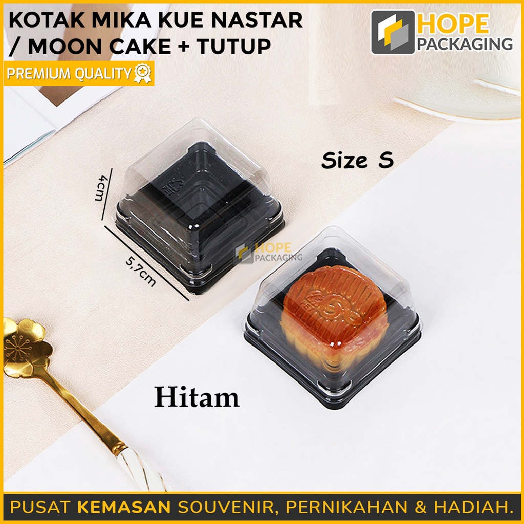 [ISI 20PCS] Kotak Full Mika Plus tutup Size : S / Box mika plastik bening kue / tatakan mika kue