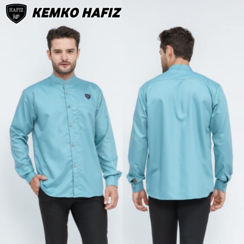 Baju Koko Pria Lengan Panjang Fashion Muslim Simpel Dan Kalem