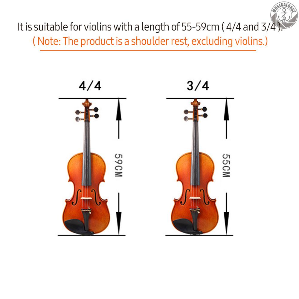[In Stock] Violin Shoulder Rest Bagian Biola Kayu Maple Untuk Biola 3per4 Dan 4per4 Dengan Kaki Dapat Disesuaikan Tinggi