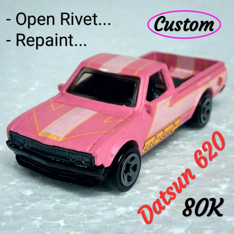 Hot Wheels Datsun 620 Pickup Custom Momo Pink