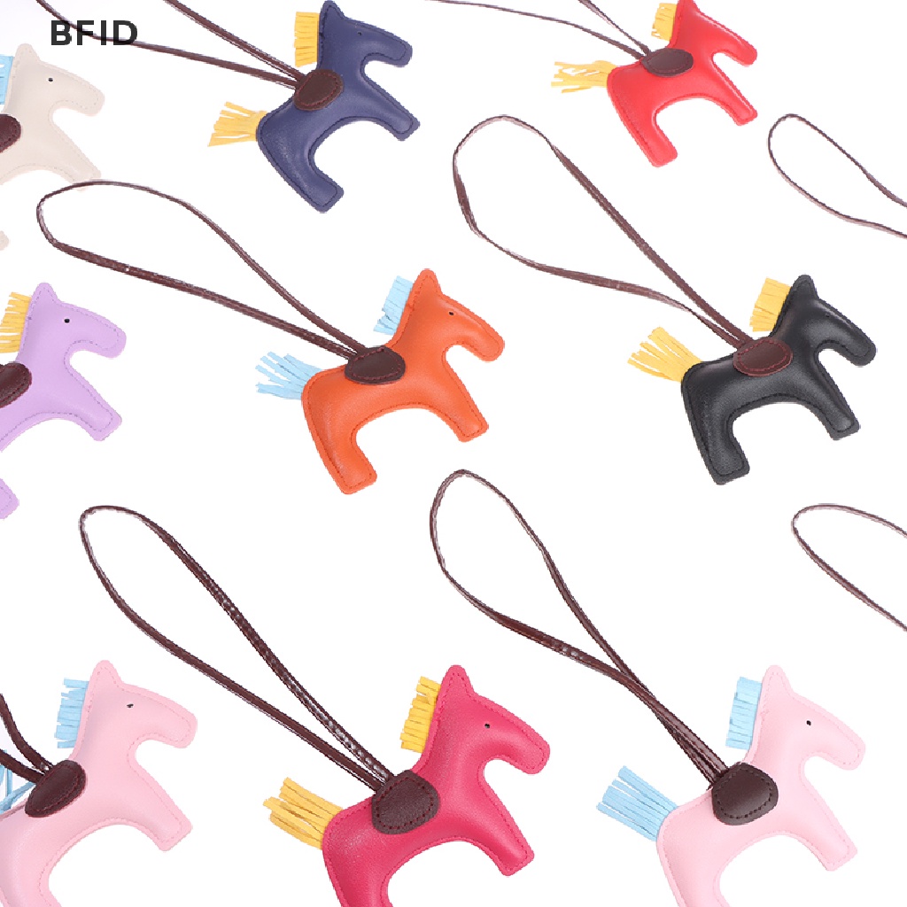 [BFID] Handmade Gantungan Kunci Kuda Bahan Kulit PU Animal Key Chain Untuk Wanita Tas Keychain Charm [ID]