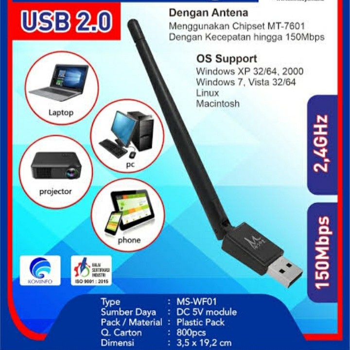 USB WIFI Dongle 150mbps MS-WF01 MITSUYAMA /Wifi STB