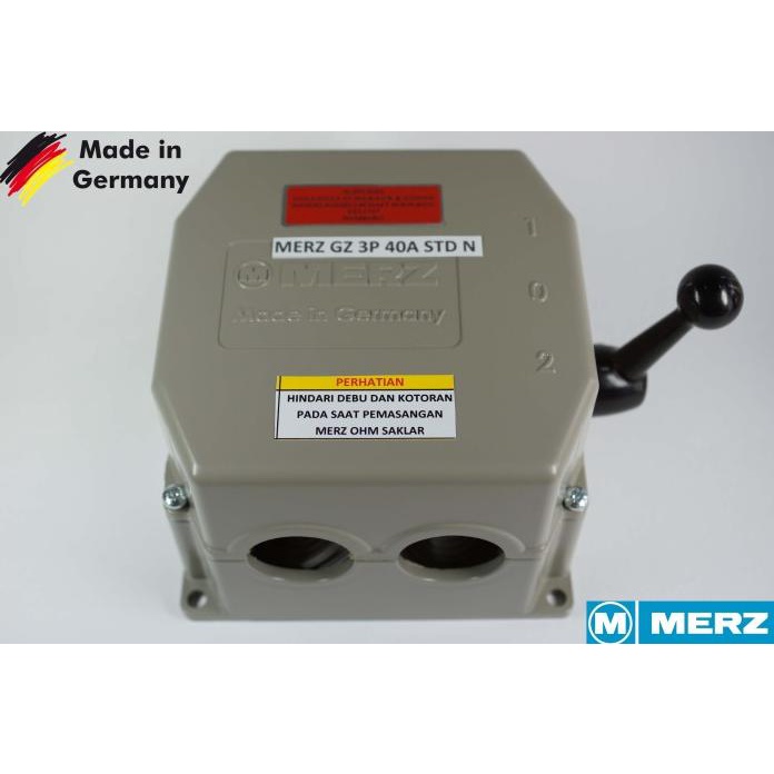 Merz Gz 40A/3P Buatan Jerman (Std N) Cos/Ohm Saklar/Handle Genset Terlariss 