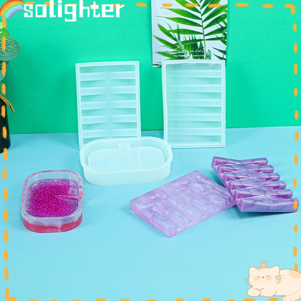 Solighter Sabun Piring Cetakan Batangan Soap Saver Rak Sabun Self Draining Tempat Sabun Mold