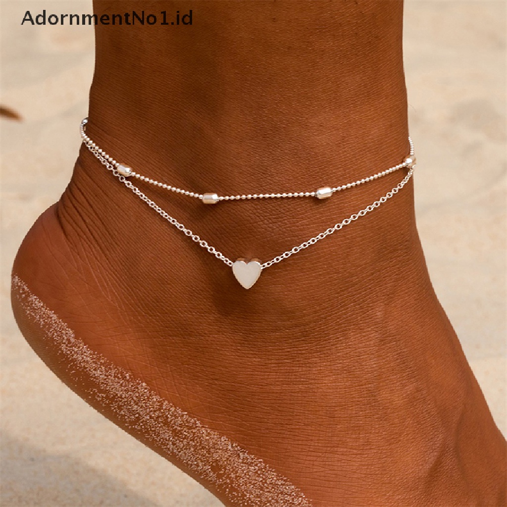 [AdornmentNo1] Bohemian Rantai Kaki Emas Bintang Laut Gelang Kaki Pantai Barefoot Sandal Ankle Bracelet Lucu Wanita Perhiasan [ID]