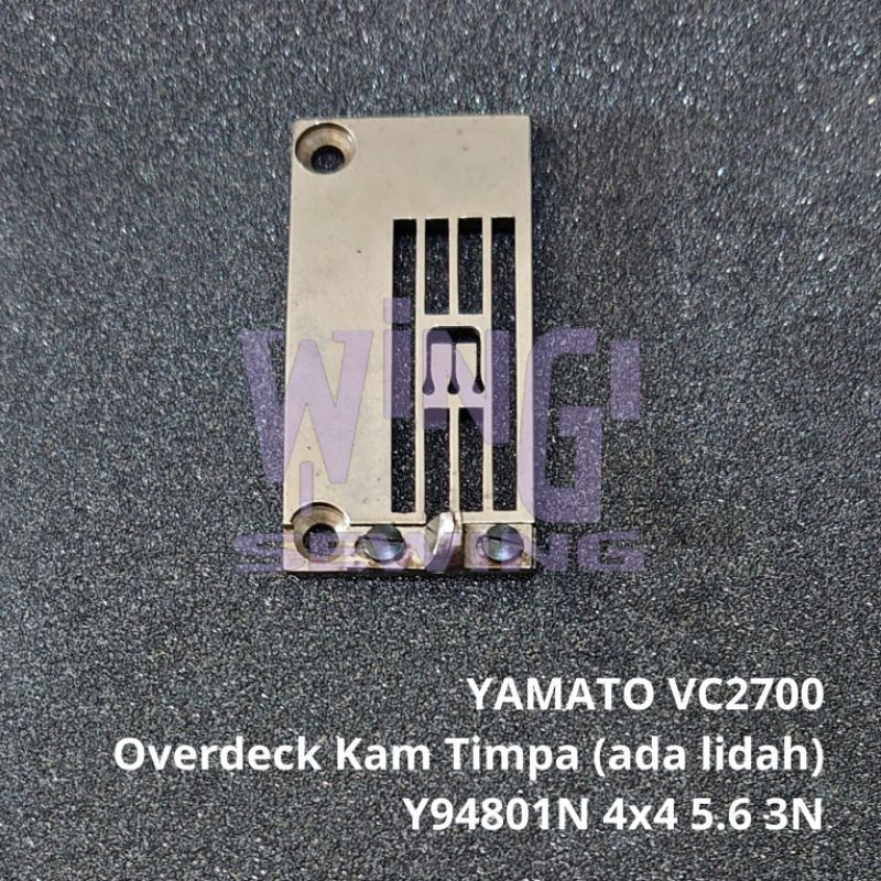 Y94801N YAMATO VC2700 4x4 5.6MM 3 Jarum Plat Mesin Jahit Overdeck Kam