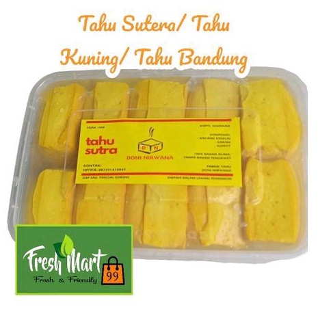 

Tahu Sutera Kuning/ Tahu Kuning/ Tahu Bandung 10 pcs ORGANIK Bahan PREMIUM