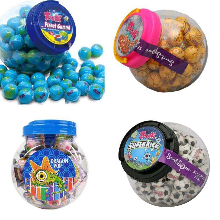 

Ready Stock - [1PCS]Trolli Planet Gummy/Dragon Eye/Soccer Ball/Stella Ball/Duck Jelly/Sports Ball/Apel/Peach ♫