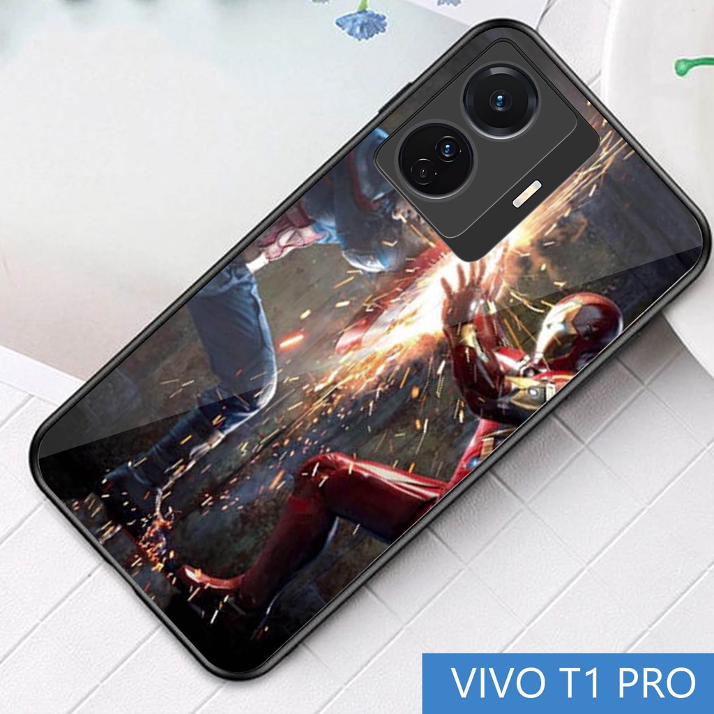 Softcase Glass [S17] VIVO T1 PRO - casing pelindung - VIVO T1 PRO - pelindung handphone - VIVO T1 PR