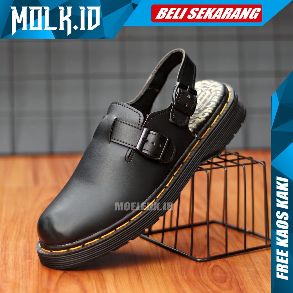 MOLK Sendal Pria Casual Original Distro Sandal Santai Cowok Keren Trendy Ringan Nyaman Anti Slip