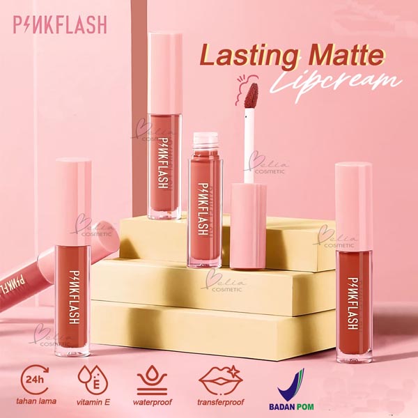 PINKFLASH Lasting Matte Lip Cream | Lipcream | Pink Flash_Cerianti