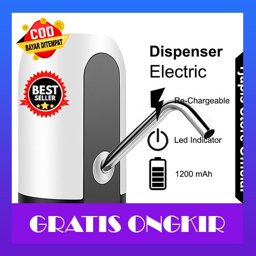 Pompa Galon Otomatis Elektrik Charger Elektronik Original Premium Pompa Galon Elektrik Dispenser Rec