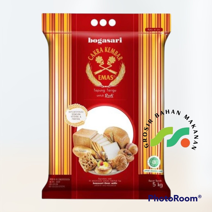 

TERIGU CAKRA KEMBAR EMAS ROTI 5kg