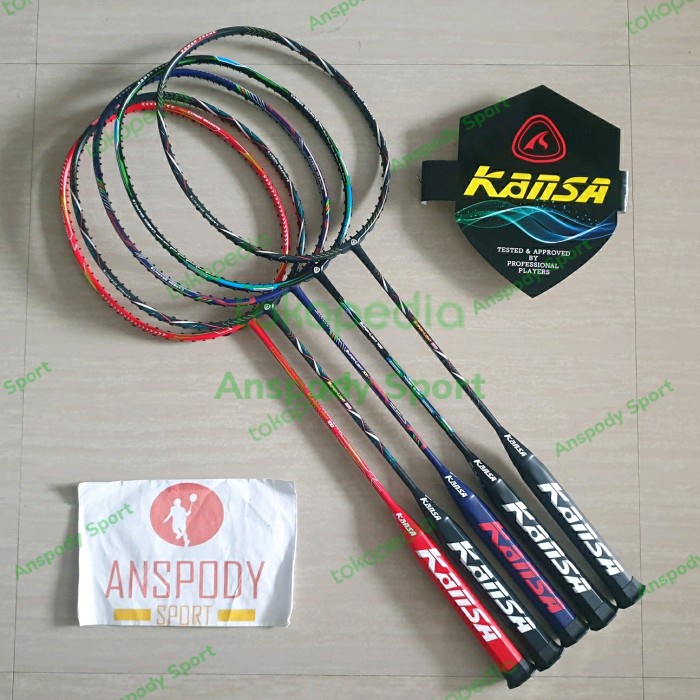 Buruan Raket Badminton Kansa Super Light 100 200 300 400 500 10U Murah