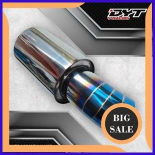 onderdil KNALPOT MOBIL JS RACING BLUE UNTUK HONDA JAZZ - BRIO - AGYA - AYLA - AVANZA DLL 2ZJN23