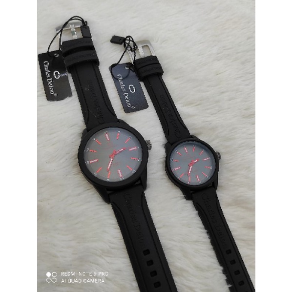 JAM TANGAN COUPLE ELEGANT CHARLES DELON ORIGINAL