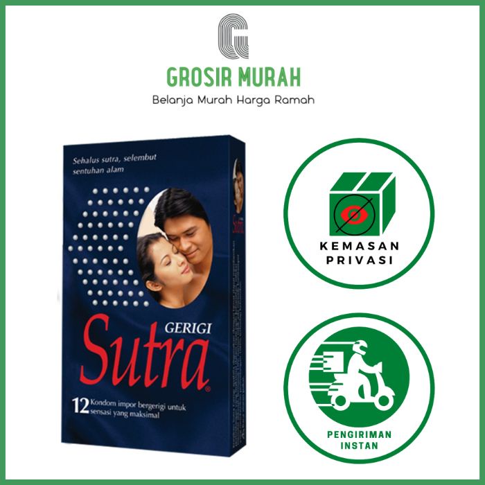 Sutra Gerigi isi 12 pcs - Kondom Bergerigi Sutra Biru