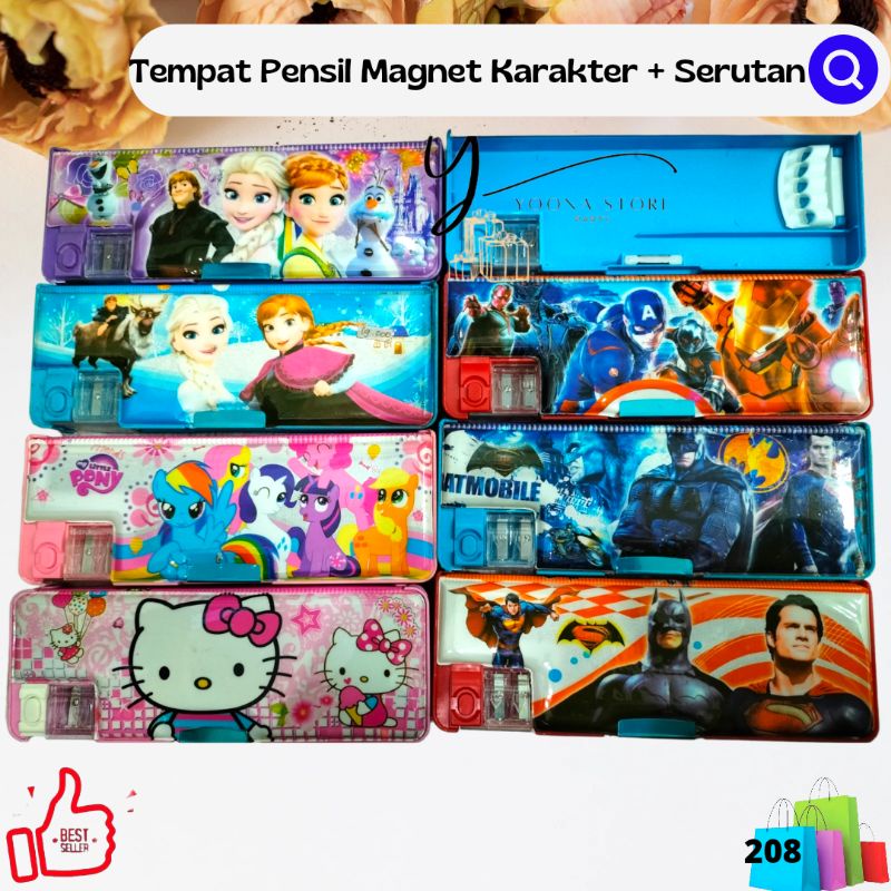 

Tempat Pensil Magnet 208 Simple serutan/ Karakter -Pcss