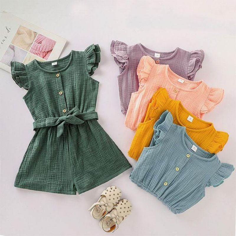 Jumpsuit Nanda Playsuit  Bayi Perempuan 6-24 Bulan Ruffle Baby Gum