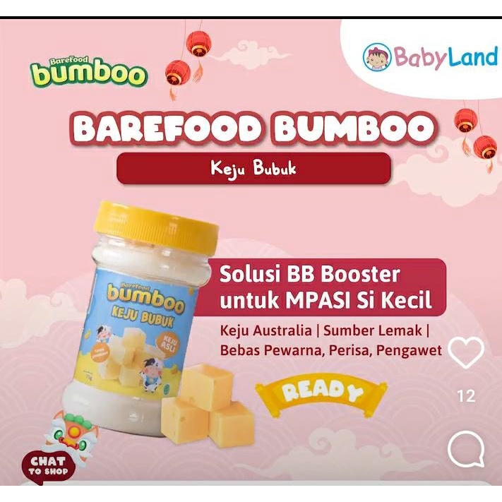

BUMBOO Keju Bubuk Asli 75gr - Keju MPASI Anak - Keju Cheddar