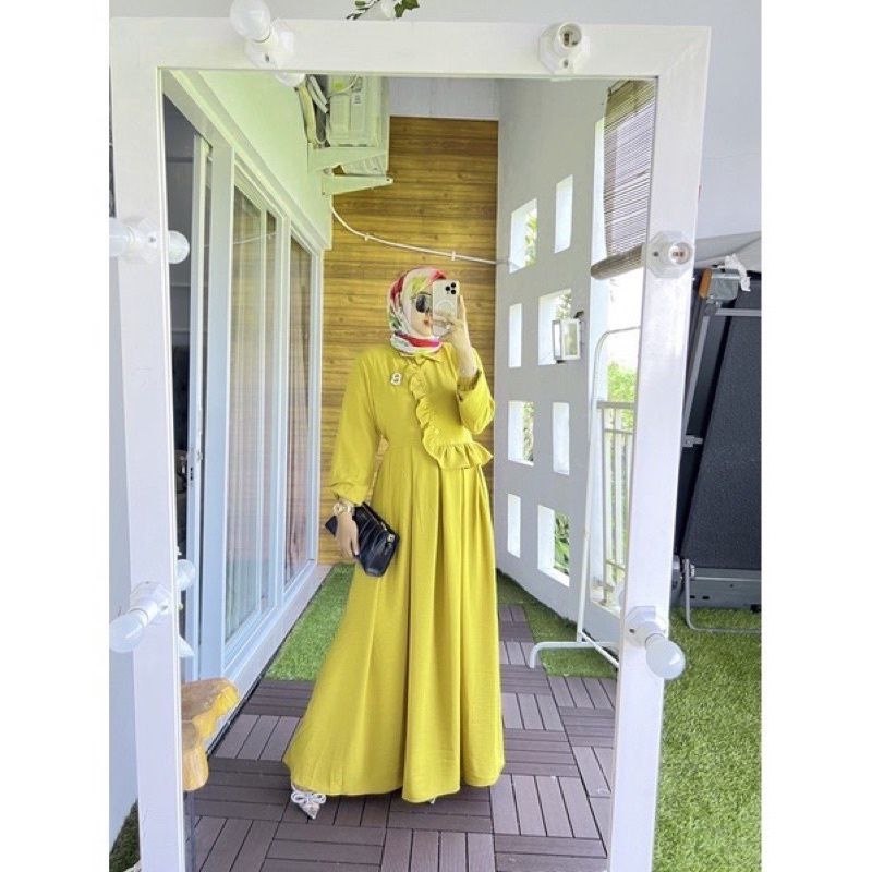 Erina Drees Gamis Wanita Rempel Crinkle Airflow Jumbo