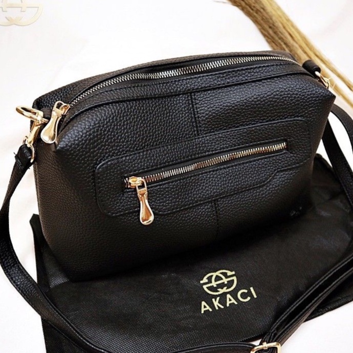 Akaci Premium Tas Selempang Wanita 2 ruang 01-1270 SLING BAG TERBARU MURAH KOREA ASS IMPORT THR