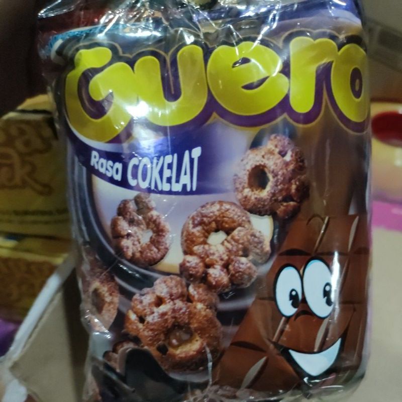 guero makanan ringan rasa cokelat coklat