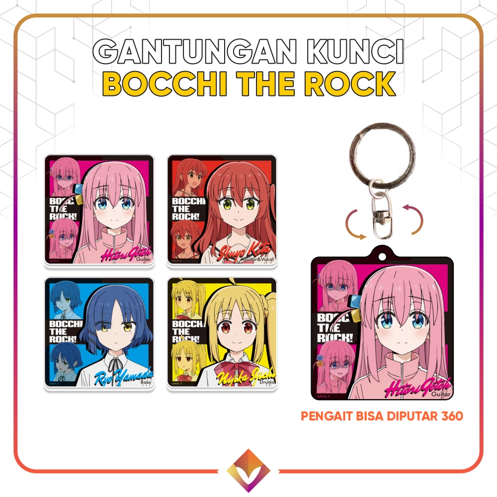 GANCI BOCCHI THE ROCK Keychain Anime BTR Gotou Hitori Yamada Ryou Ijichi Nijika Kita Ikuyo