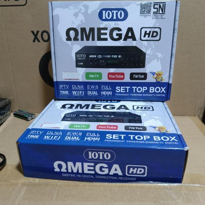 ( IOTO OMEGA STB ) SET TOP BOX PENERIMA SIARAN TV DIGITAL MPEG4 DVB-T2