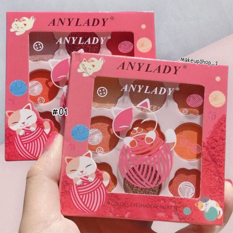 PROMO ECER!! EYESHADOW ANYLADY CAT 9 COLLOR PEACH BEST SELLER 943