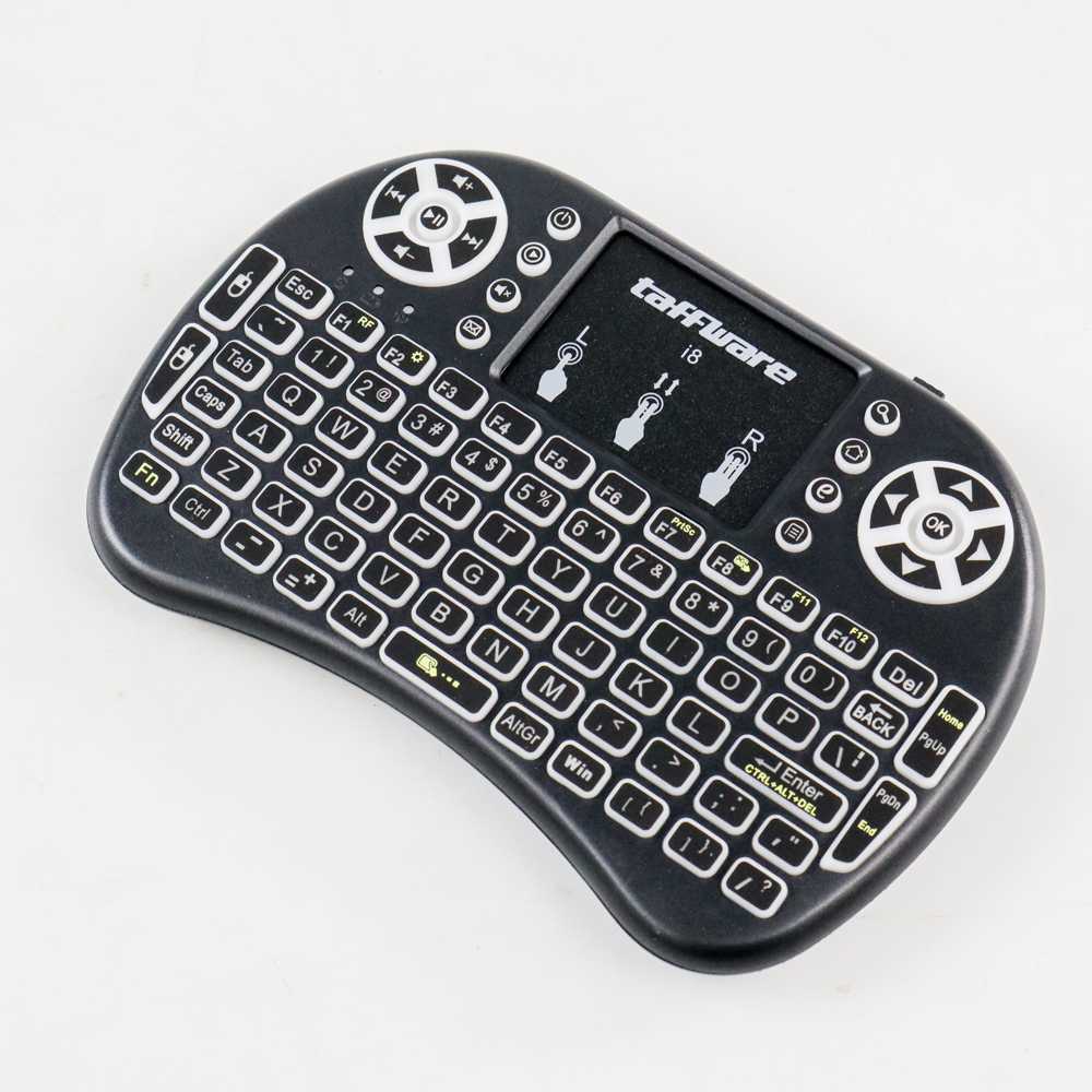 ( 100% BARANG ORI ) Taffware Air Mouse Wireless Mini Keyboard RGB 2.4GHz Dengan Touch Pad - I8