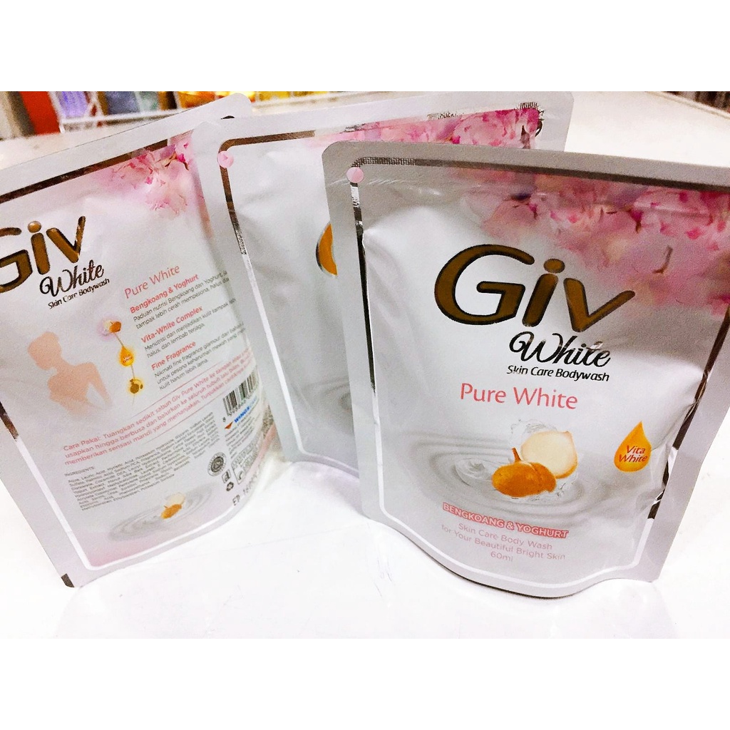 Sabun Mandi Cair Giv Body Wash Kemasan 60 ml - Pilih Varian