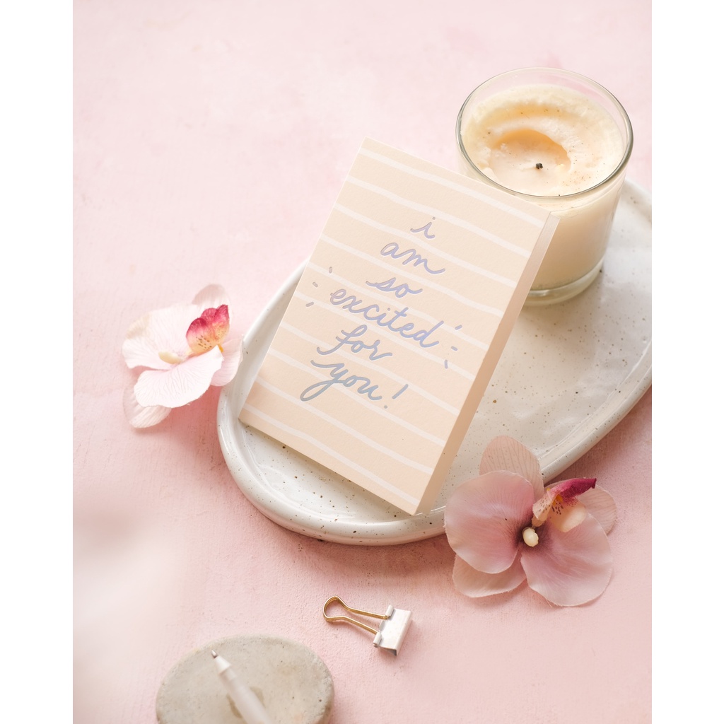 

Excited For You Greeting Card / Kartu Ucapan Letterist