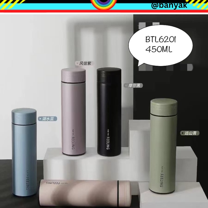 TUMBLER TAHAN PANAS DAN DINGIN TUMBLER FOR YOU FEELING BOTOL MINUM BOTOL MINUM 450ML BOTOL MINUM OLAHRAGA BOTTLE SPORT TERMOS 6201 BOTOL ANTI PANAS @banyak